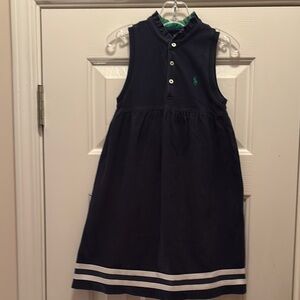 Ralph Lauren Navy and White Kids Dress